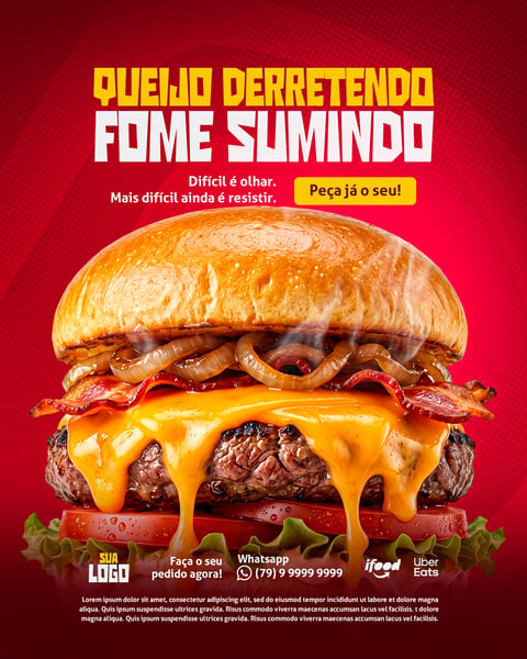 QUEIJO DERRETENDO FOME SUMINDO