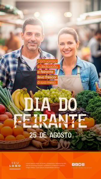 DIA DO FEIRANTE 25 DE AGOSTO SOCIAL MEDIA PSD EDITÁVEL STORY 5