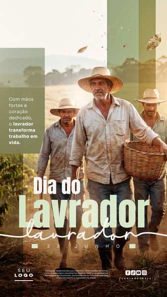 DIA DO LAVRADOR 23 DE JUNHO STORY SOCIAL MEDIA PSD EDITÁVEL 2