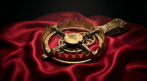 ARMADILHA PEGAR URSO OURO VELUDO VERMELHO REALEZA PODER MONARQUIA LUXO IMPERIAL ANTIGA 03