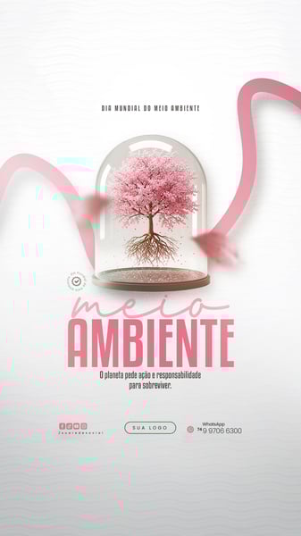 05 DE JUNHO - DIA MUNDIAL DO MEIO AMBIENTE SOCIAL MEDIA PSD EDITÁVEL