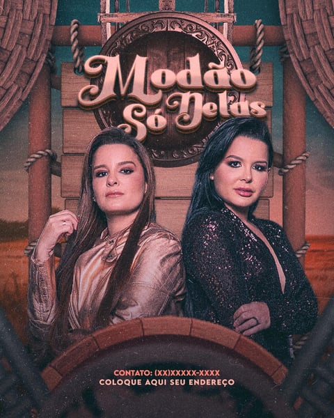 FLYER EVENTO MODÃO SÓ DELAS FEED