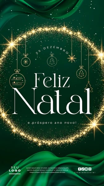 FELIZ NATAL 25 DE DEZEMBRO STORY SOCIAL MEDIA PSD EDITÁVEL 3