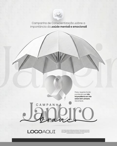 JANEIRO BRANCO CORAÇÃO FITA SOCIAL MEDIA FLYER PSD EDITÁVEL