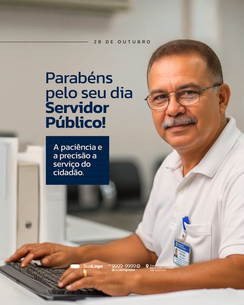 DIA DO SERVIDOR PÚBLICO 28 DE OUTUBRO SOCIAL MEDIA PSD EDITÁVEL 6