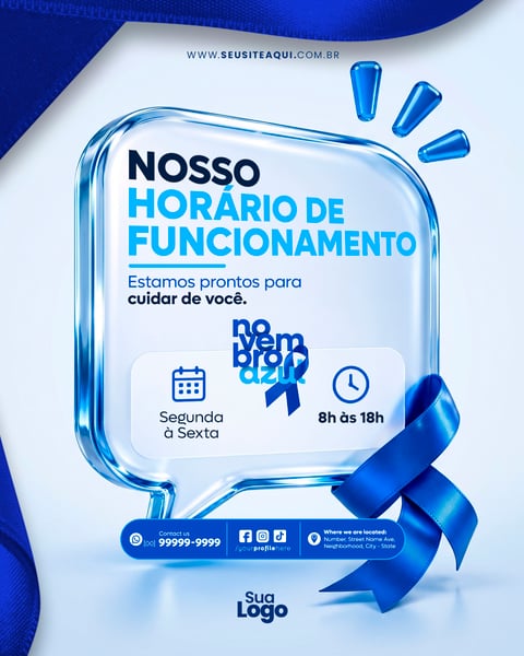FEED NOVEMBRO AZUL SOCIAL MEDIA PSD EDITÁVEL 13