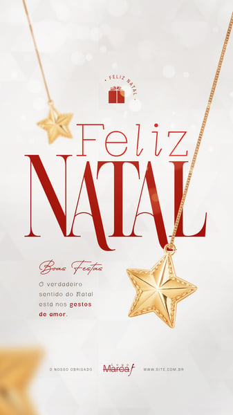 FELIZ NATAL - 25 DE DEZEMBRO - FLYER SOCIAL MEDIA PSD EDITÁVEL - (12)