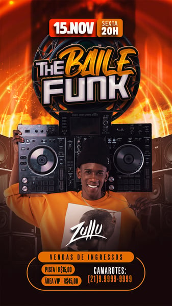 FLYER EVENTO THE BAILE FUNK STORY