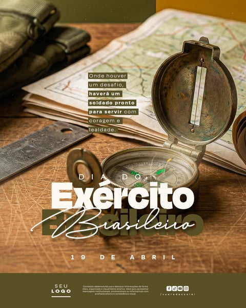 DIA DO EXÉRCITO BRASILEIRO 19 DE ABRIL SOCIAL MEDIA PSD EDITÁVEL 1