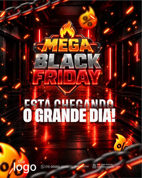Black Friday Banner Social Media PSD Editável 9