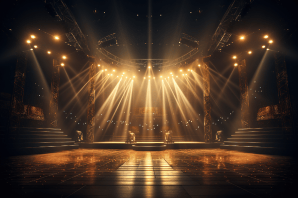 BACKGROUND COM LUZES E LED PALCO SHOW EVENTO PARA COMPOSIÇÃO SOCIAL MEDIA PLANO DE FUNDO