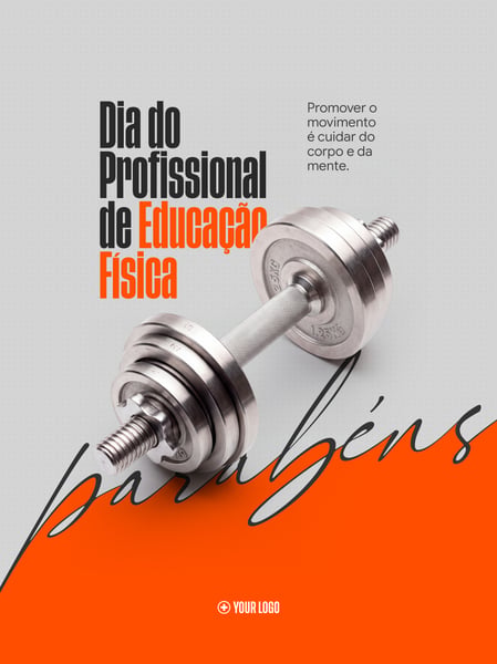 DIA EDUCAÇÃO FÍSICA PARABÉNS SOCIAL MEDIA FLYER PSD EDITÁVEL