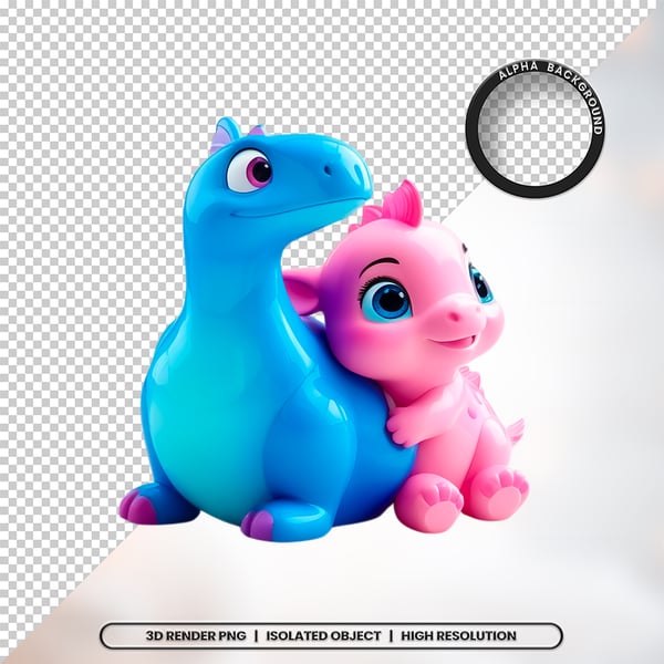3D RENDER BRINQUEDO INFANTIL ELEMENTO ÍCONE PSD PNG