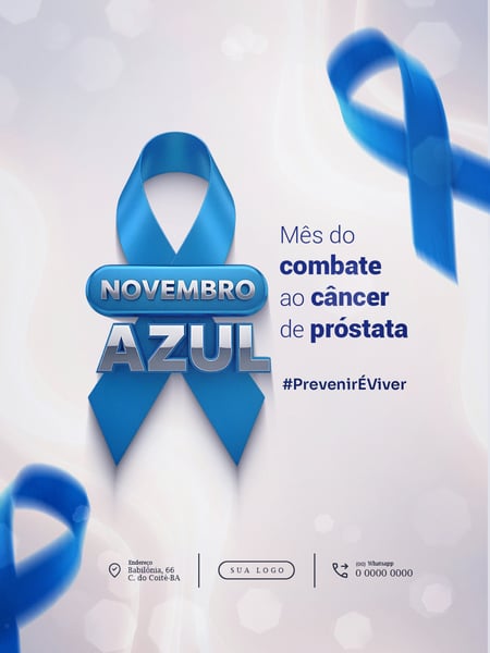 FLYER NOVEMBRO AZUL CONSCIENTIZAÇÃO SAÚDE MASCULINA PSD EDITÁVEL (1)