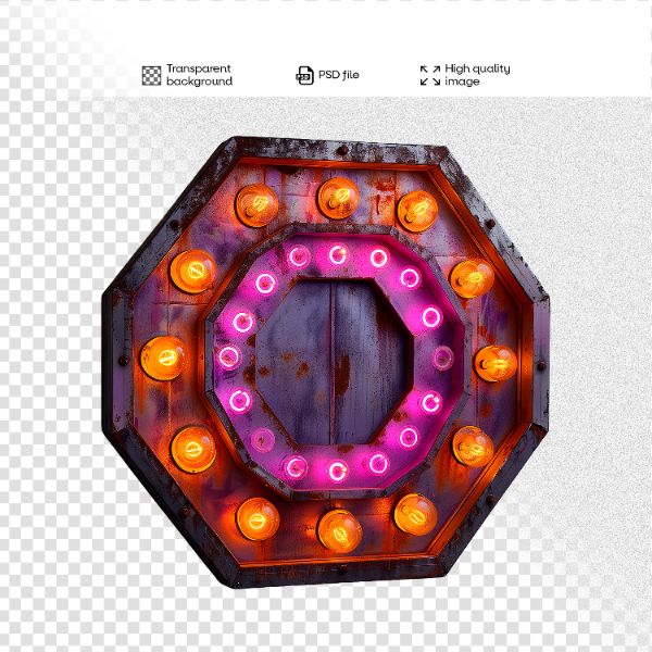 ELEMENTO DE MADEIRA COM LUZES | 3D | PARA COMPOSIÇÃO | IMAGEM SEM FUNDO