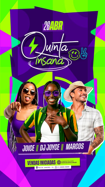 FLYER SHOWS E EVENTOS QUINTA INSANA STORY