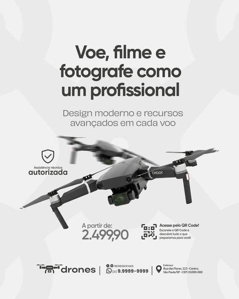 Drones Social Media PSD Editável