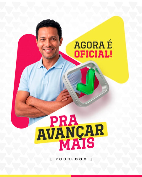 Agora é Oficial Campanha Política Social Media PSD