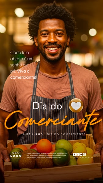 DIA DO COMERCIANTE 16 DE JULHO SOCIAL MEDIA EDITÁVEL STORY 7