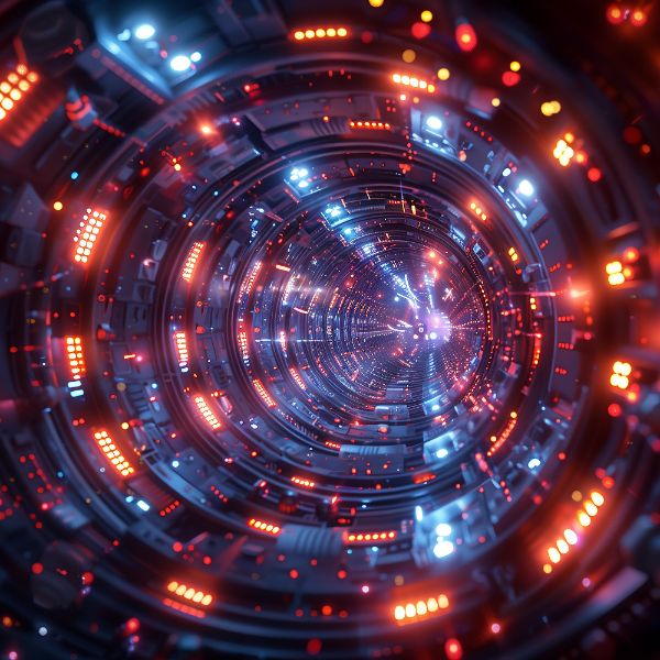 TÚNEL | NAVE ESPACIAL | NEON | FUTURISTA | BACKGROUND