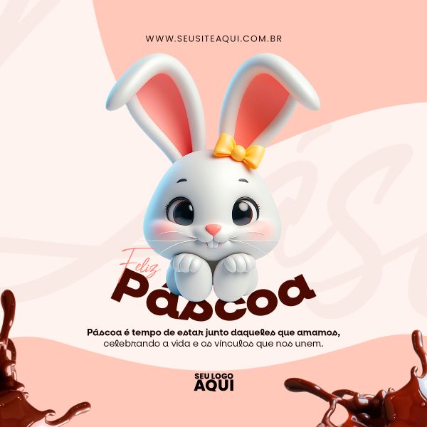 FELIZ PÁSCOA | PSD EDITÁVEL