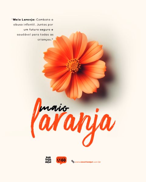 MAIO LARANJA CAMPANHA SOCIAL MEDIA