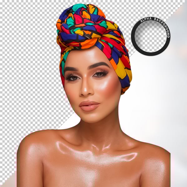 MULHER NEGRA AFRO ELEMENTO PSD PNG 113