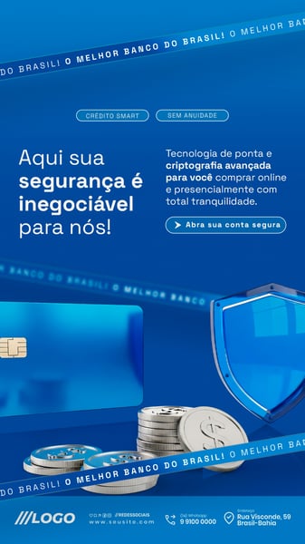 BANCO DIGITAL CARTÃO DE CRÉDITO E MAQUINETA ABRA SUA CONTA STORY SOCIAL MEDIA PSD EDITÁVEL 3