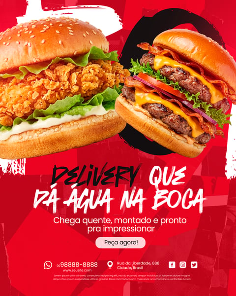 HAMBURGUERIA SOCIAL MEDIA PSD EDITÁVEL 4