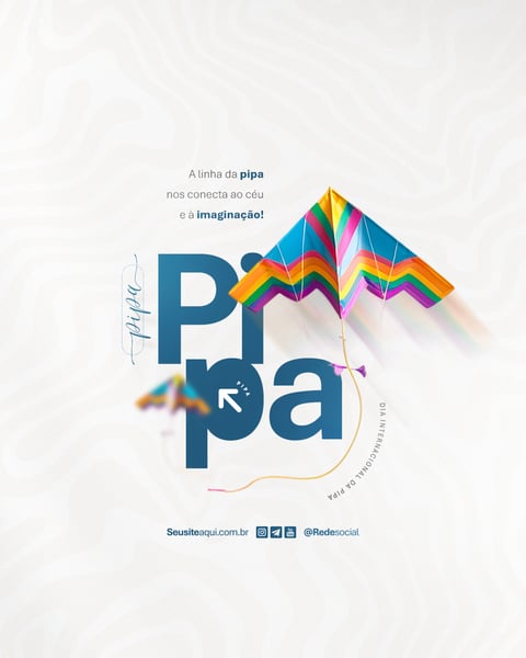 DIA INTERNACIONAL DA PIPA 14 DE JANEIRO DIA DA PIPA SOCIAL MEDIA PSD EDITÁVEL