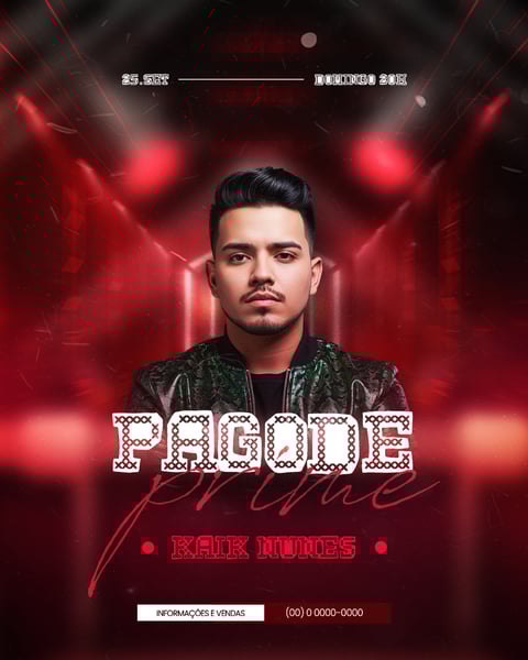 FLYER EVENTOS ARTISTAS SHOWS FESTA - SOCIAL MEDIA PSD EDITÁVEL 21