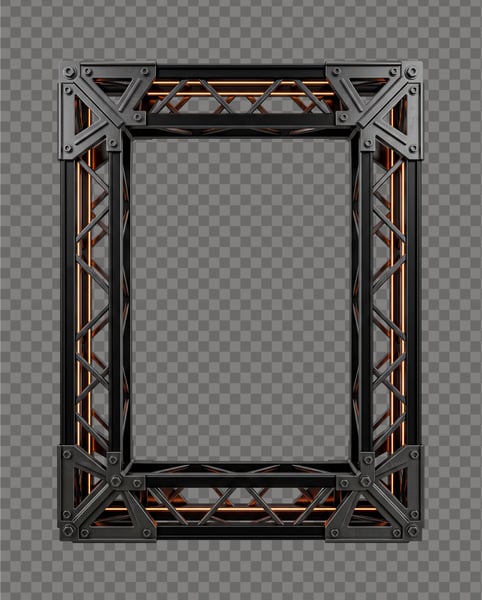 PLACA METÁLICA COM NEON 3D