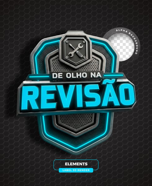 ELEMENTO 3D PARA COMPOSIÇÃO DE ARTES AUTOMOTIVAS MODELO 07