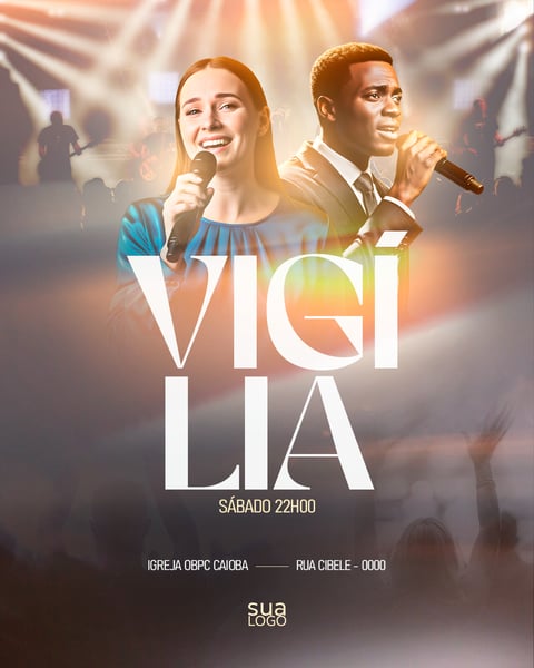 FLYER GOSPEL VIGÍLIA PSD FEED
