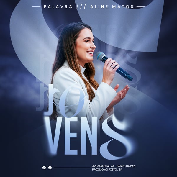 FLYER GOSPEL CULTO DOMINGO DE LOUVOR E ADORAÇÃO IGREJA SOCIAL MEDIA PSD EDITÁVEL