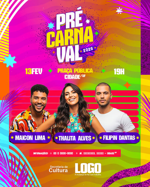 PRÉ CARNAVAL 2026 EVENTO ARTISTA