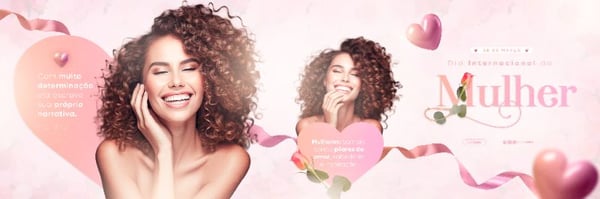 DIA INTERNACIONAL DA MULHER 8 DE MARÇO CARROSSÉL SOCIAL MEDIA POST