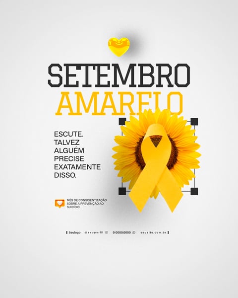 CAMPANHA SETEMBRO AMARELO FLYER SOCIAL MEDIA 1