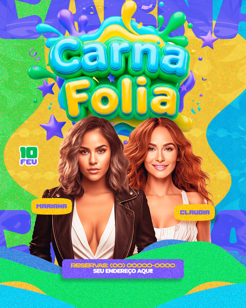 FLYER PARA EVENTOS CARNAFOLIA 2 FEED