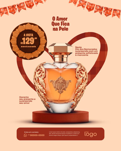 DIA DOS NAMORADOS ARRAIÁ DE PROMOÇÕES DE PRODUTOS SOCIAL MEDIA PSD EDITÁVEL 1
