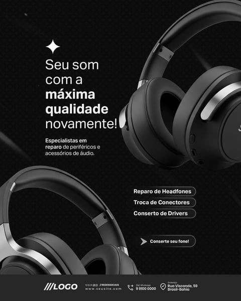 ASSISTÊNCIA TÉCNICA AUTORIZADA ELETRÔNICOS E ACESSÓRIOS SOCIAL MEDIA PSD EDITÁVEL 4