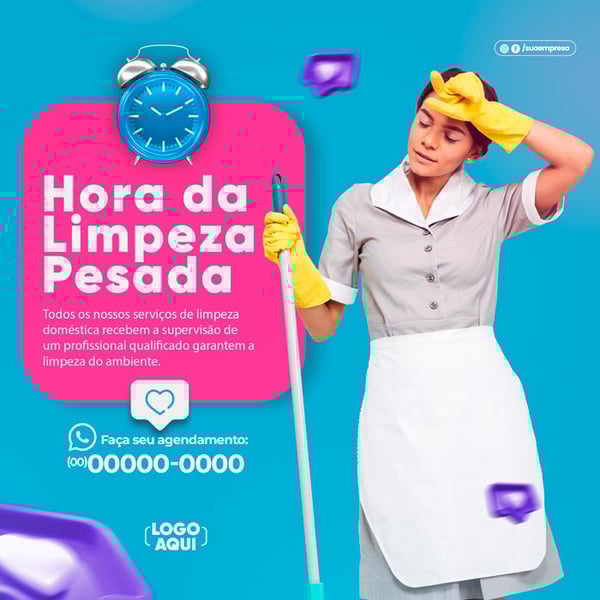 POST SERVIÇO DE LIMPEZA FAXINA HORA DA LIMPEZA PESADA FEED