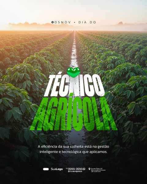 DIA DO TÉCNICO AGRÍCOLA 05 DE NOVEMBRO SOCIAL MEDIA PSD EDITÁVEL 2