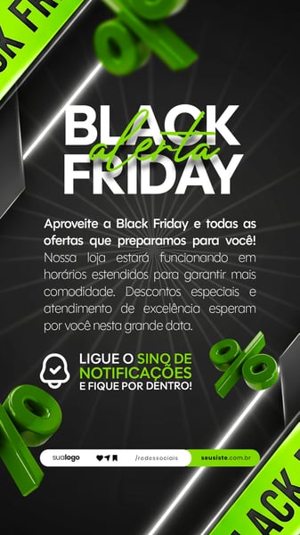BLACK FRIDAY AVISO COMUNICADO ANÚNCIO STORY SOCIAL MEDIA PSD EDITÁVEL 9