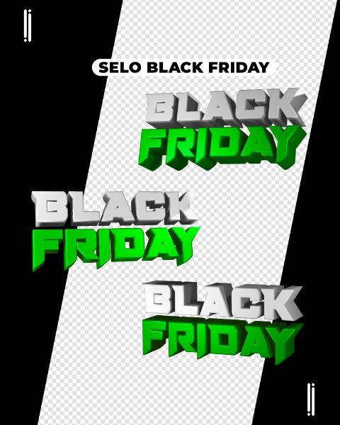 SELO BLACK FRIDAY | ELEMENTO 3D
