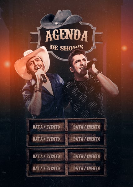FLYER ARTISTA AGENDA DE SHOWS STORIES