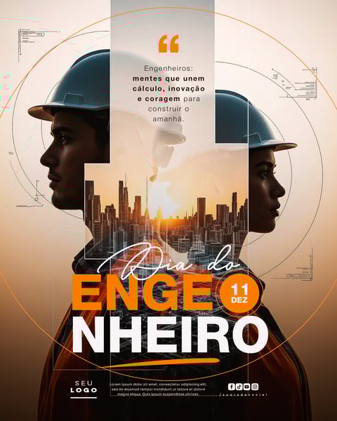 DIA DO ENGENHEIRO 11 DE DEZEMBRO SOCIAL MEDIA PSD EDITÁVEL 1