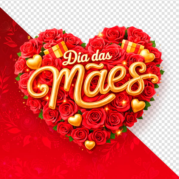 ELEMENTOS 3D PARA O DIA DAS MÃES MODELO 02