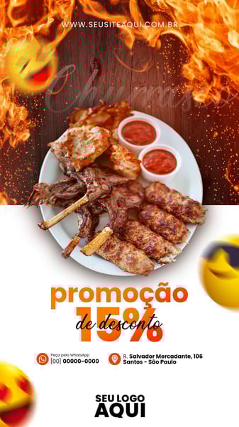 STORY - AÇOUGUE | CARNE | CHURRASCO | SOCIAL MEDIA | PSD EDITÁVEL