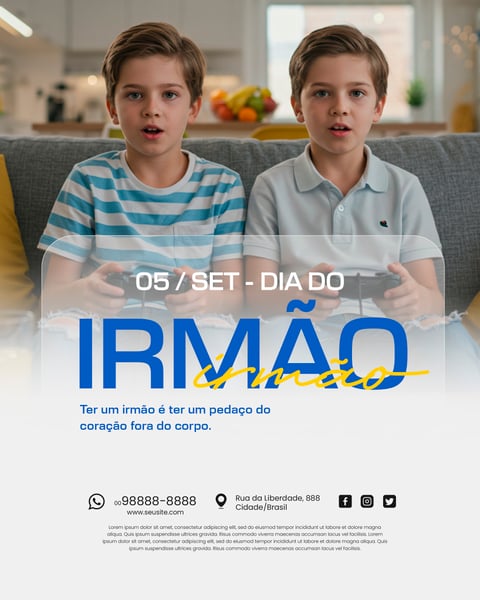 5 DE SETEMBRO DIA DO IRMÃO